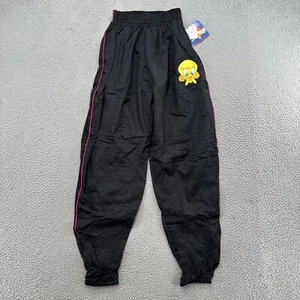 Vintage Looney Tunes Tweety Bird Youth Nylon Track Pants in Youth Size XL - Picture 1 of 12