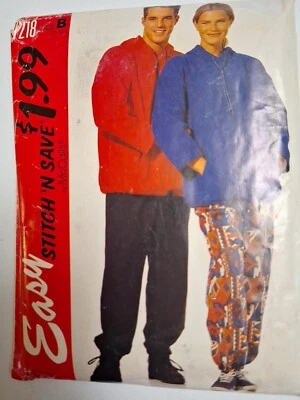 Pullover Jacket Knits Sweatpants Stitch N Save Easy 7218 McCalls Sewing Pattern - Image 1 of 4
