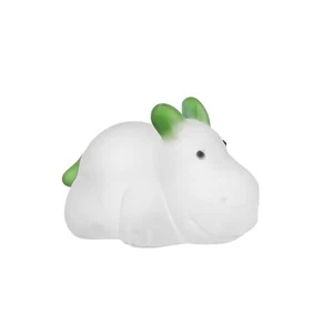 Crystal Hippo Figurine Frosted Glass Hippo Desktop Decor Collection Ornaments - Picture 1 of 7