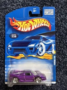 2001 Hot Wheels #238 FERRARI F50 Purple w/Chrome 5 Dot Spokes - Picture 1 of 11