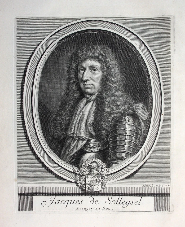 ca. 1700 acques de Solleysel Autor auteur Pferde chevaux Portrait Kupferstich - Bild 1 von 1