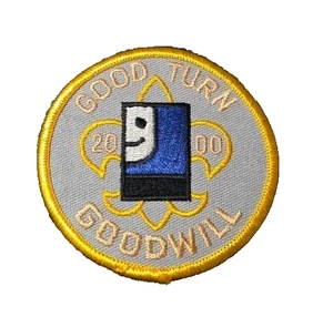 BSA Boy Scouts Of America Good Turn Goodwill 2000 Patch 3" Round Patch NEW - Picture 1 of 2