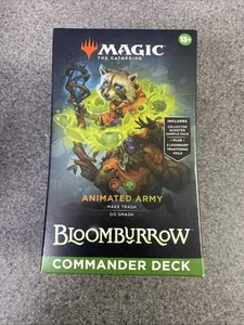 MTG Bloomburrow Commander Deck – Animated Army – Magic The Gathering Sealed - Picture 1 of 6