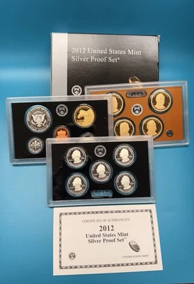 2012- United States Silver Proof Set  With Box & COA. - Image 1 of 4