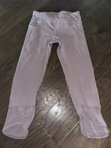 Athleta Girl Mind Over Matter Lilac CAPRI Athletic Legging Girls XL- 14 - Picture 1 of 3