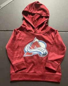 NHL Colorado Avalanche 3T Niño Pequeño Manga Larga Pullover Sudadera con Capucha NUEVO CON ETIQUETAS - Imagen 1 de 5