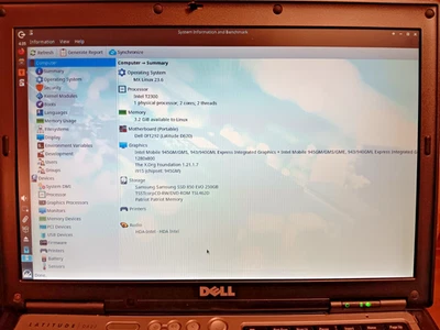 Dell D620 laptop, READ! parts only, not working READ! - Image 1 of 4
