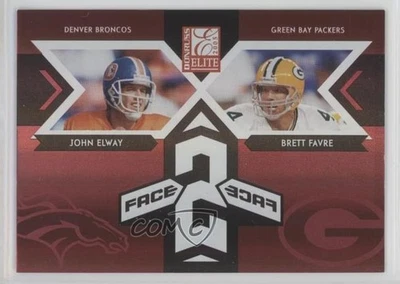 Donruss Elite Face 2005 2 caras rojo/250 Brett Favre John Elway #CB-5 HOF Foto 1 de 2