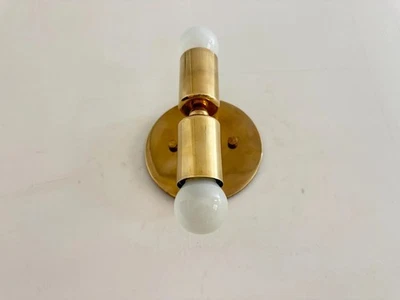 Aplique de pared de latón moderno de mediados de siglo de 1950 - lámpara de b... - Imagen 1 de 4