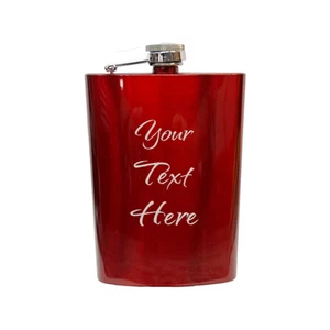 8oz Stainless Steel Flask With Your Name Engraved CUSTOM PERSONALIZED - Picture 1 of 9