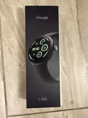 Google Pixel Watch 3 45mm Black Aluminum (LTE) w/ Black Sport - W/ Warranty - Image 1 of 2