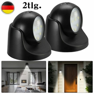 1 Paar Batterie LED Nachtlicht Notlicht Mit Bewegungsmelder Nachtlampe NEU - Bild 1 von 4