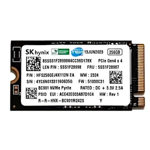 SK HYNIX BC901 Pyrite 256GB SSD M.2 2242 NVMe 4.0 PCIe Gen 4x4 HFS256GEJ4X112N - Photo 1/6