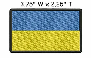 PARCHE BANDERA UCRANIA EMBLEMA UCRANIANO SOPORTE BORDADO APLIQUES UCRANIA PLANCHADO - Imagen 1 de 12
