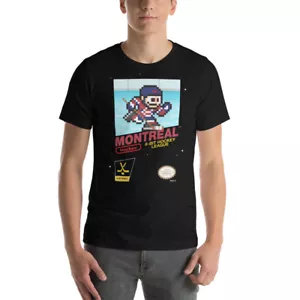 Maglietta Nintendo Montreal Canadiens Hockey Team 8 bit retrò NES - Foto 1 di 13