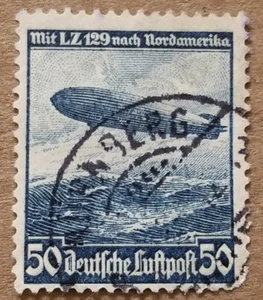 Scott Germany C57 1936 Hindenburg With Nurnburg Cancel Postage Stamp - Picture 1 of 2