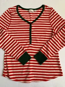 Nordstrom Lingerie Sleepyhead Thermal PJ Top in Red Bloom size Large - Picture 1 of 2