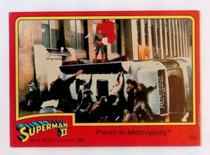 Panic in Metropolis 1980 DC Comics Topps Superman II Trading Card #62 - Bild 1 von 2