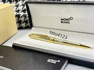 Authentic.Montblanc 2866 Meisterstuck Ballpoint Gold Montblanc Star Pen 164P - Picture 1 of 5