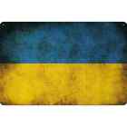Blechschild Wandschild 20x30 cm Ukraine Fahne Flagge Geschenk Deko