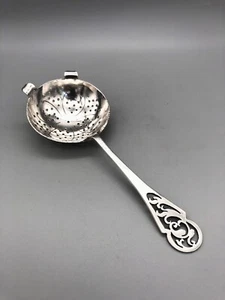 GEORGE VI STERLING SILVER TEA STRAINER, MAPPIN & WEBB, LONDON, 1944 - Picture 1 of 6