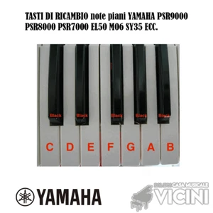 TASTI DI RICAMBIO note piani YAMAHA PSR9000 PSR8000 PSR7000 EL50 MO6 SY35 ECC. - Foto 1 di 8