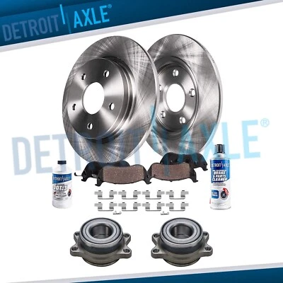 Rotores traseros y almohadillas bujes de cojinete de rueda para Subaru Legacy Baja Outback 2000-2004 Foto 1 de 4