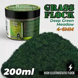 GSW Grass Flock - Deep Green Meadow 4-6mm (200ml high electrostatic flock) - Bild 1 von 1