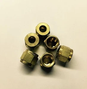 Hoke Gyrolok 4N-BR Messingmuttern [10 Stück] - Bild 1 von 1
