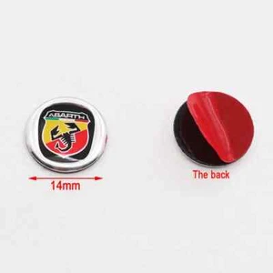 Logo Chiave 14mm per Fiat Abarth 500 595 695 Punto Panda - Imagen 1 de 4