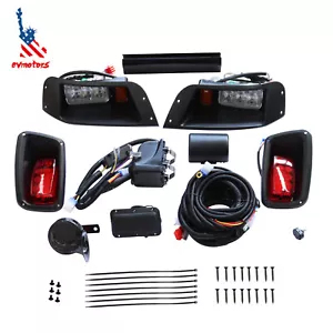 Golf Cart LED Light Kit Street Legal w/Turn Signal Switch For EZGO TXT 1996-2013 - Foto 1 di 9