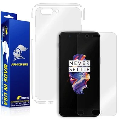ArmorSuit MilitaryShield OnePlus 5 Screen Protector + Full Body Skin Made in USA - Image 1 of 4