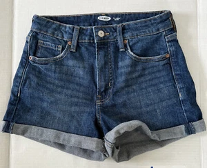 Women's Old Navy Size 2 O.G Shorts High Rise Cuffed Stretch Charcoal  Inseam 3"  - Picture 1 of 4