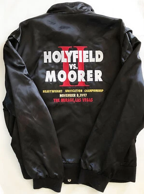 Chaqueta de Boxeo Lucha XL Original Michael Moorer vs. Evander Holyfield II De Colección Foto 1 de 2