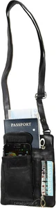 Bolso de Cuero Estuche para Pasaporte Bolso Oculto 4 Paquetes Bolso de Cuero ID Cartera Bolso Nuevo - Imagen 1 de 12