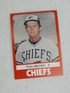 1980 TCMA Minor League Syracuse Chiefs #8 Tom Brown M2
