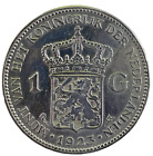 Netherlands, Wilhelmina, 1 Gulden, Silver 1923 AU grade