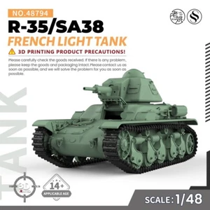 SSMODEL SS48794 1/48 Kit Modelo Militar Francés R-35/SA38 Tanque Ligero - Imagen 1 de 5