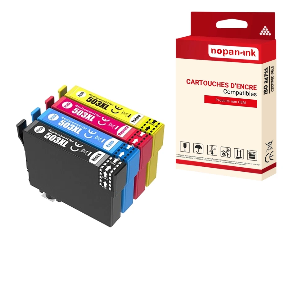 Cartouche pour EPSON 503XL 503 XL Piments Compatible Multipack x 4 - NOPAN-INK - Photo 1/1