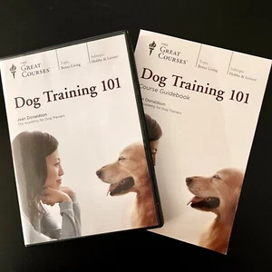 GREAT COURSES Dog Training 101 Book & 4 DVD Set Jean Donaldson Academy Trainers - Picture 1 of 9