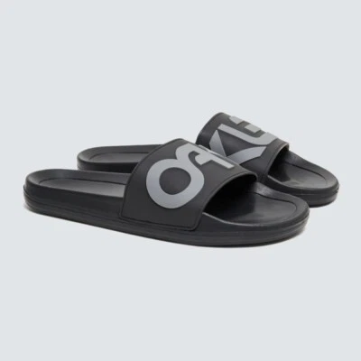 Oakley B1B Sliders Sandalen Herren Zehentrenner Blackout Schwarz