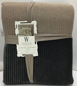 Wamsutta Double Diamonds King Quilt Set Of 3 Piece In Dove - Picture 1 of 5