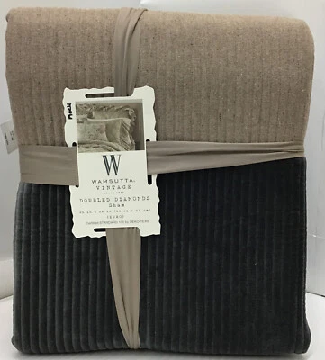 Juego de 3 edredón Wamsutta Double Diamonds King en paloma Foto 1 de 4