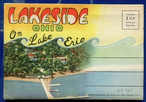 Lakeside Ohio on Lake Erie Postcard Folder PF32 - Picture 1 of 2