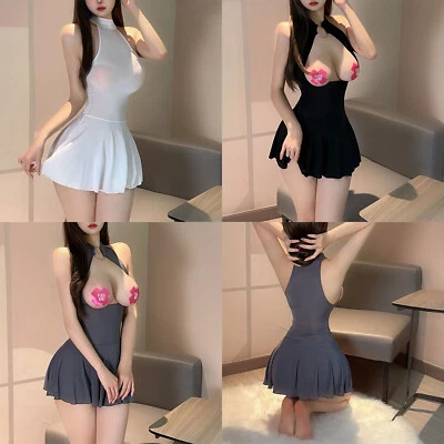 Womens Lingerie Performance Dress Stage Nightdress Sexy Nightwear Cosplay Semi - image 1 of 4