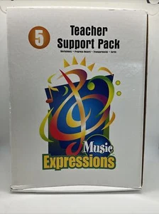 Music Expressions Teacher Support Pack 5 Worksheets Transparencies Cards Report - Picture 1 of 4