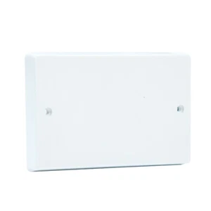 2 Gang Blanking Plate White Blank Switch Plate for Static Caravan Electrics - Picture 1 of 6
