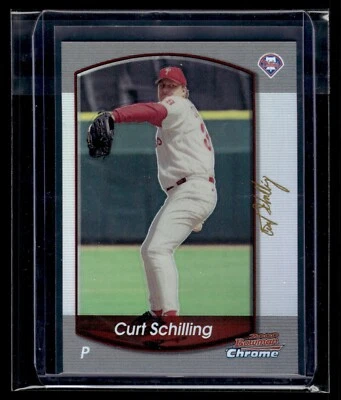Bowman Chrome Refractor #132 Curt Schilling Phillies 2000 Foto 1 de 2
