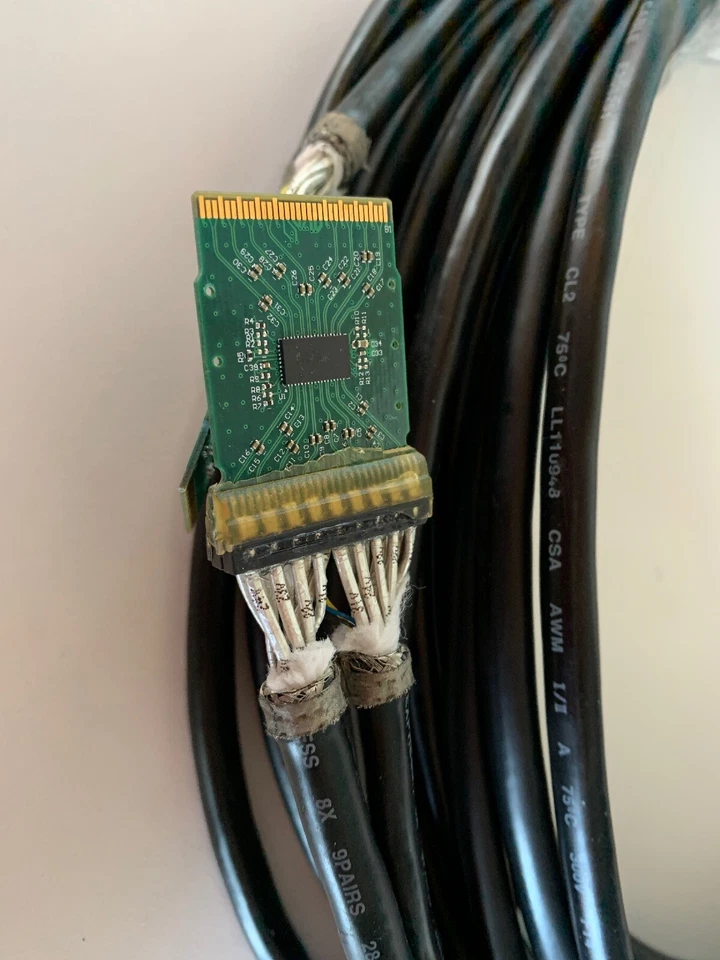 FOXCONN CABLES E208251 X8 9PAIRS 75C 300V AWM 28AWG LL110948 CSA FT4 NO LEAD - Image 1 of 4