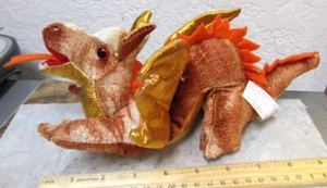 calplush plush Dragon w wings, 10 inch long, super cute toy for boys or girls - Picture 1 of 6
